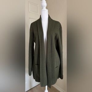 J. Crew Dark Green Women's Cardigan Medium